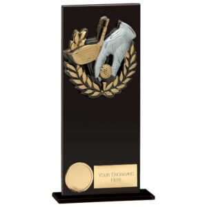 Euphoria Hero Golf Glass Award Jet Black 200mm