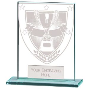 Millennium Achievement Jade Glass Award 110mm
