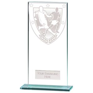 Millennium Football Jade Glass Award 180mm