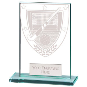 Millennium Hockey Jade Glass Award 80mm