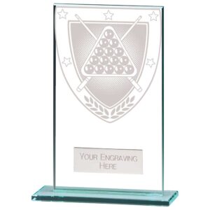 Millennium Snooker Jade Glass Award 140mm