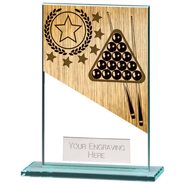 Mustang Snooker Jade Glass Award 125mm