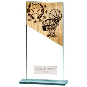 Mustang Basketball Jade Glass Award 180mm