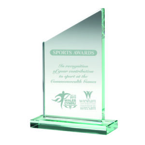 JADE GLASS PLAQUE (15mm THICK) - 8.5in