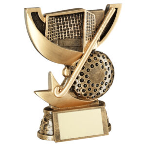 BRZ/GOLD CUP RANGE FOR HOCKEY WITH PLATE -   5.75in