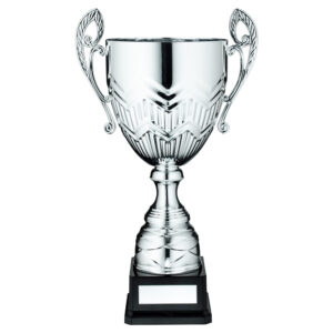 SILVER BULLET BOWL WITH HANDLES ASSEMBLED TROPHY AND PLATE - 19.75in