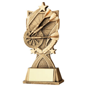 BRZ/GOLD DARTS '3 STAR WREATH' SERIES WITH PLATE - 6.25in
