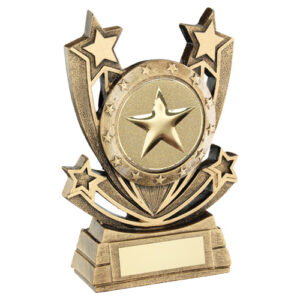BRZ/GOLD SHOOTING STAR SERIES GENERIC WITH PLATE (2in CENTRE) - 5in