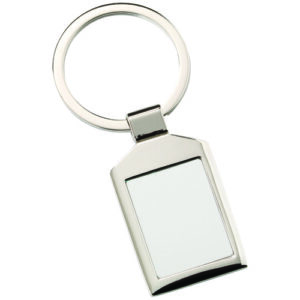 METAL RECTANGLE KEYRING - 1.5in