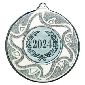 SUNSHINE MEDAL (1in CENTRE) SILVER - 2in
