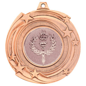 STAR CYCLONE MEDAL (1in CENTRE) BRONZE - 2in