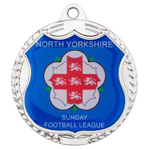 WREATH MEDALLION (TAKES SP-SHIELD CENTRE) SILVER - 2.75in