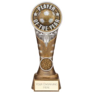 Ikon Tower Player of the Year Award Antique Silver & Gold 200mm