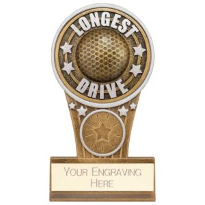 Ikon Tower Longest Drive Award Antique Silver & Gold 125mm