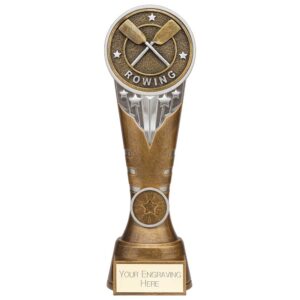 Ikon Tower Rowing Award Antique Silver & Gold 225mm