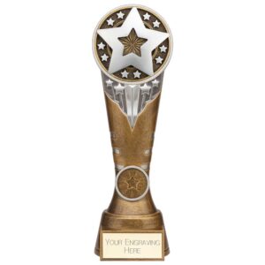 Ikon Tower Achievement Award Antique Silver & Gold 225mm