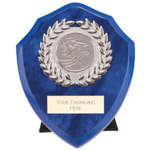 Reward Wreath Shield Azure Blue 100mm