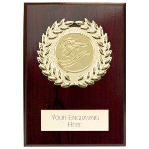 Reward Wreath Plaque Cracked Cherry 80x60mm