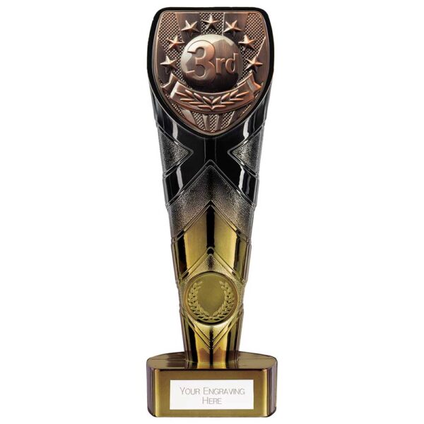 Fusion Cobra 3rd Place Award Black & Gold 200mm