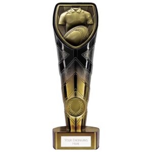 Fusion Cobra Rugby Shirt Award Black & Gold 200mm