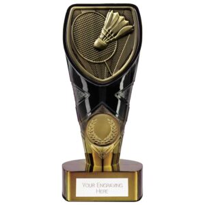 Fusion Cobra Badminton Award Black & Gold 150mm
