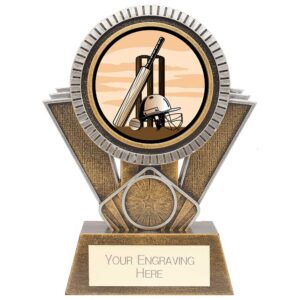 Apex Cricket Award Gold & Silver 155mm