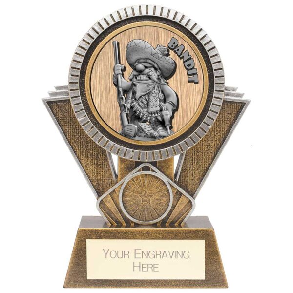 Apex Goof Balls Bandit Award Antique Gold & Silver 155mm