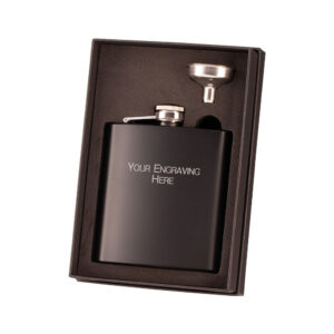 Noir Hip Flask Black/Silver 115mm