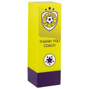 Prodigy Tower Thank You Coach Award Yellow & Purple 160mm