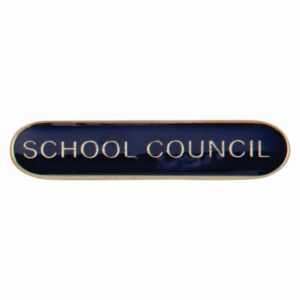 Scholar Bar Badge School Council Blue 40mm