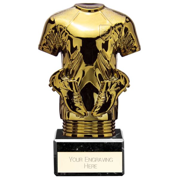 Fusion Viper Legend Football Shirt Black & Gold 140mm