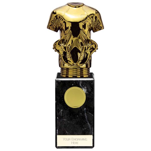 Fusion Viper Legend Football Shirt Black & Gold 210mm