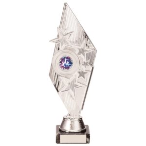 Pizzazz Plastic Trophy Silver 270mm