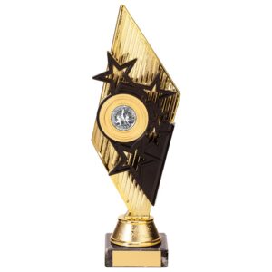 Pizzazz Plastic Trophy Gold & Black 270mm