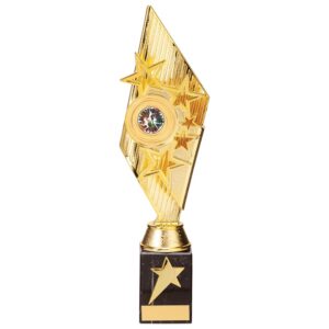 Pizzazz Plastic Trophy Gold 325mm