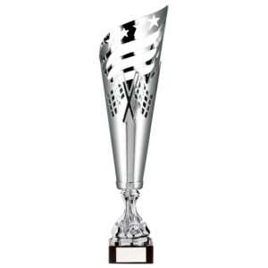 Monza Lazer Cut Metal Cup Silver 450mm