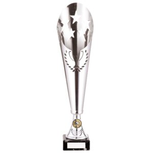 Legendary Lazer Cut Metal Cup Silver 420mm