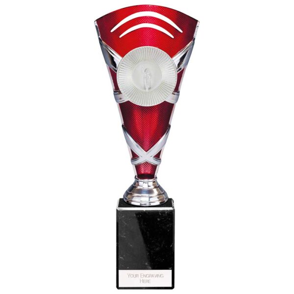 X Factors Multisport Cup Silver & Red 260mm