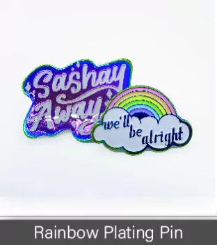 Rainbow Plating Pin Badge