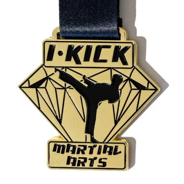 300 70mm x 3mm Custom Martial Arts Medals Full Colour Enamel - Image 5