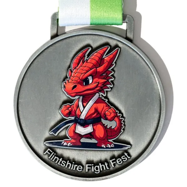 1000 50mm x 3mm Custom Martial Arts Medals Full Colour Enamel - Image 2