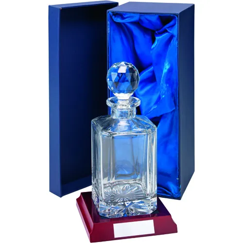 SQUARE SPIRIT DECANTER 0.8 LTR - 9.5in