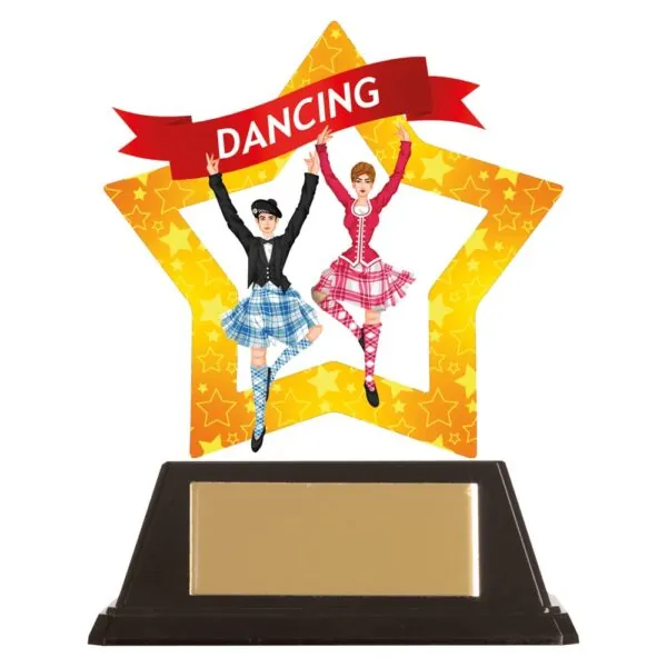 Mini-Star Highland Dance Acrylic Plaque 100mm