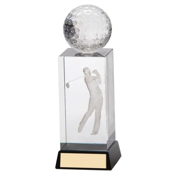 Stirling Golf Crystal Award 125mm