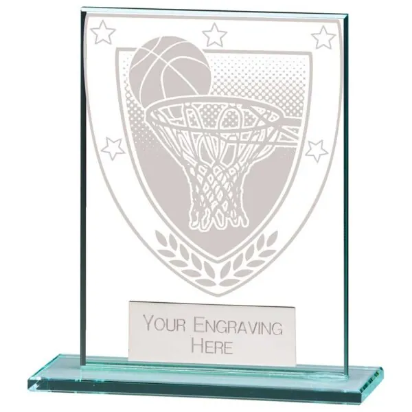 Millennium Basketball Jade Glass Award 110mm