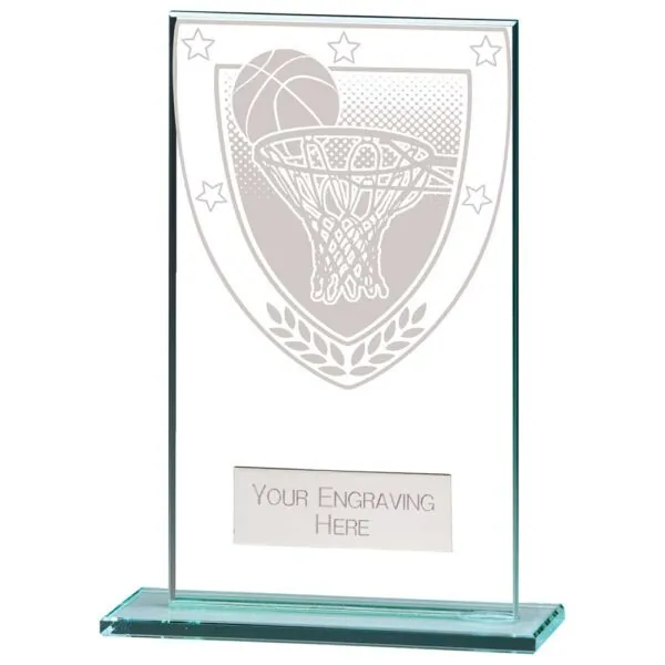 Millennium Basketball Jade Glass Award 140mm