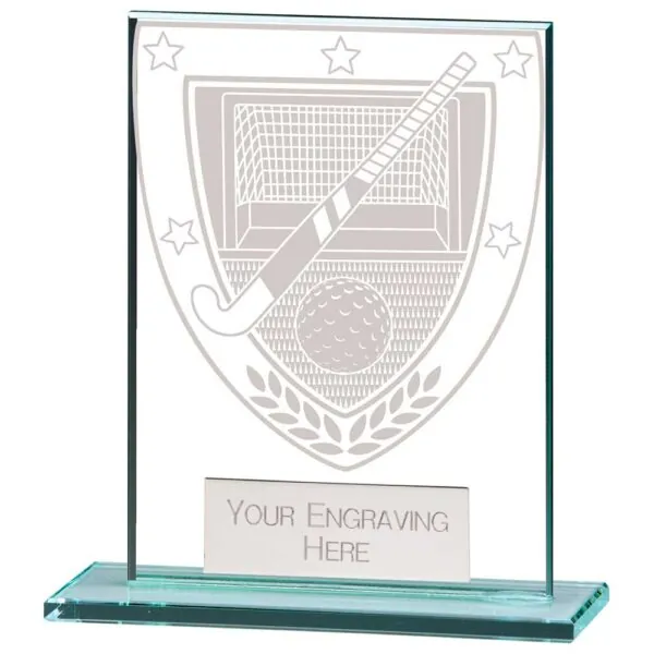 Millennium Hockey Jade Glass Award 110mm