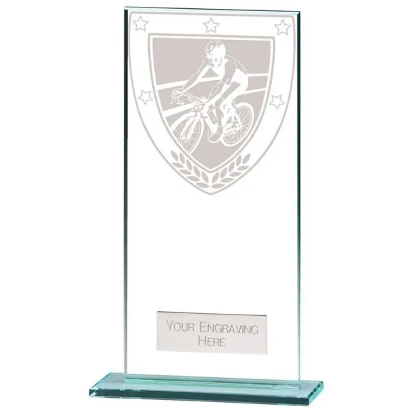 Millennium Cycling Jade Glass Award 180mm