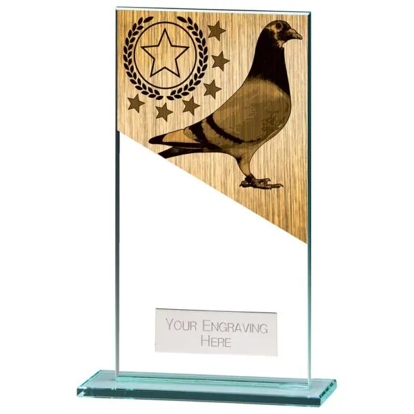 Mustang Pigeon Jade Glass Award 160mm