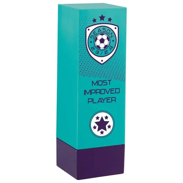 Prodigy Tower Most Improved Award Green & Purple 160mm